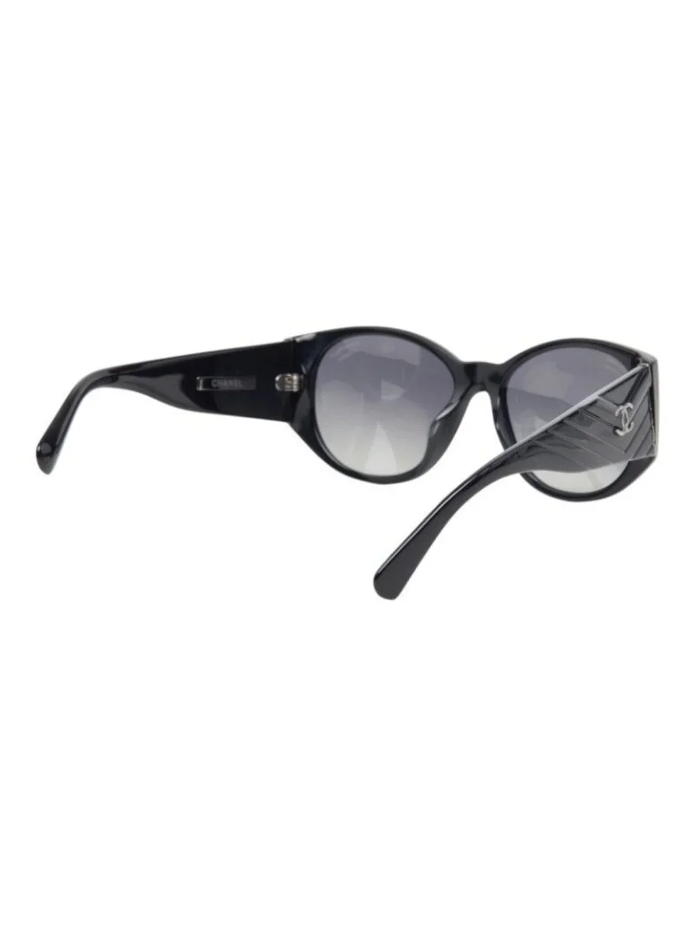 Chanel CC Logo Sunglasses Black Acetate Eyewear